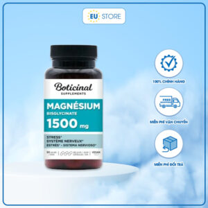 Viên uống Magnésium Bisglycinate 1500mg Boticinal – 90 Viên Nang Thực Vật