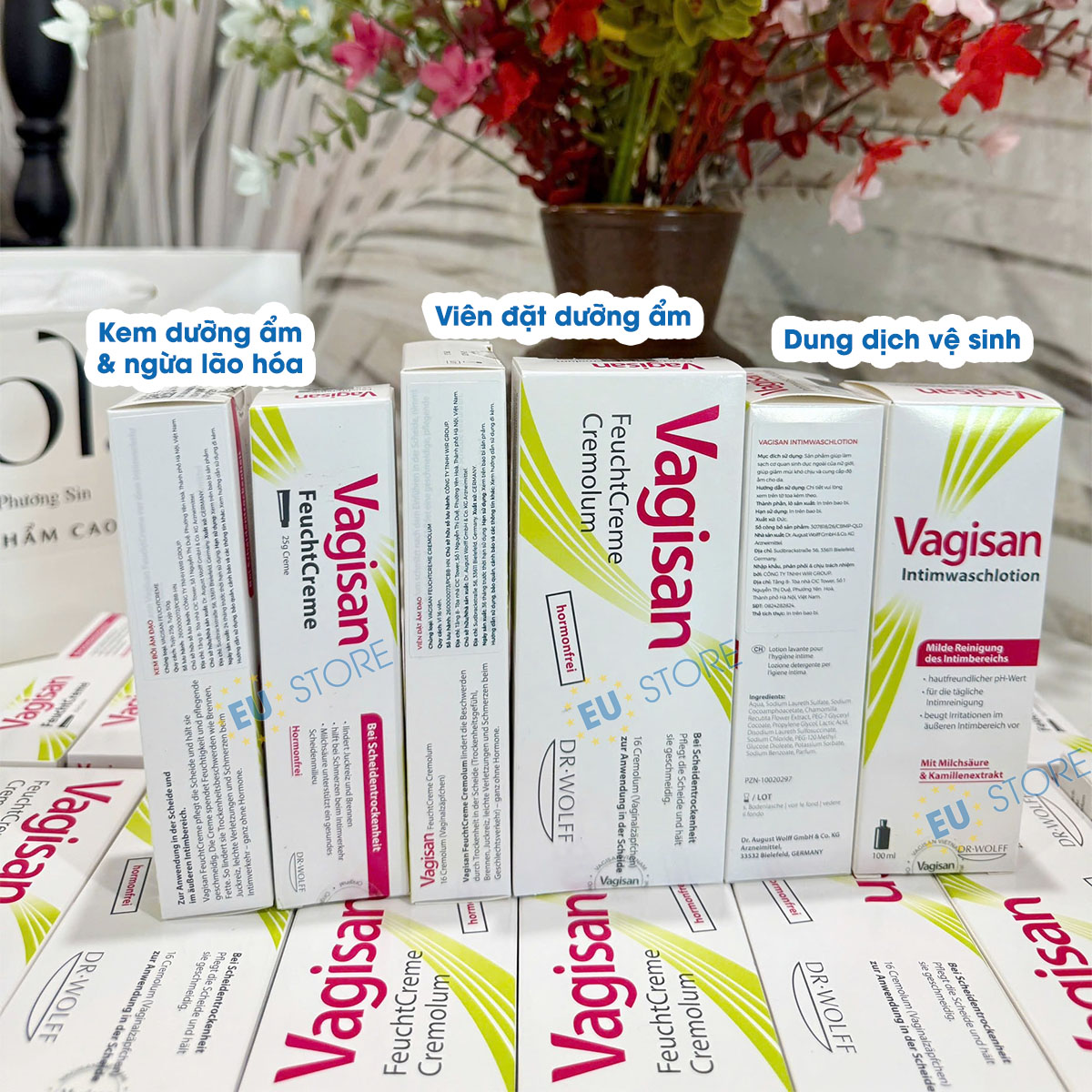 Combo dưỡng ẩm vùng kín Vagisan từ Đức