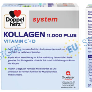 Doppelherz System Kollagen 11.000 Plus - Collagen xương khớp từ Đức