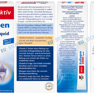 Doppelherz Aktiv Kollagen 5000 Liquid - Hỗ trợ xương khớp khỏe mạnh