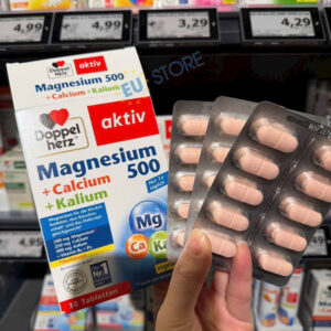 Viên uống Doppelherz Aktiv Magnesium 500 + Calcium + Kalium 30 viên