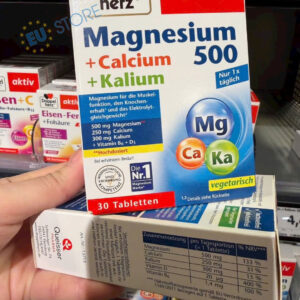 Viên uống Doppelherz Aktiv Magnesium 500 + Calcium + Kalium 30 viên