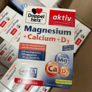 Viên uống Doppelherz Aktiv Magnesium + Calcium + D3 hộp 40 Viên