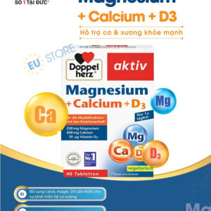 Viên uống Doppelherz Aktiv Magnesium + Calcium + D3 hộp 40 Viên