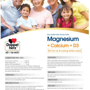 Viên uống Doppelherz Aktiv Magnesium + Calcium + D3 hộp 40 Viên