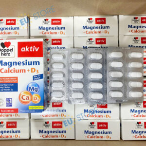 Viên uống Doppelherz Aktiv Magnesium + Calcium + D3 hộp 40 Viên