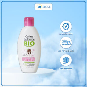 Dung dịch vệ sinh hữu cơ cho bé gái Corine de Farme BIO Organic