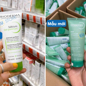 Tẩy tế bào chết Bioderma Sébium Gel Gommant 75ml cho da dầu mụn mẫu mới