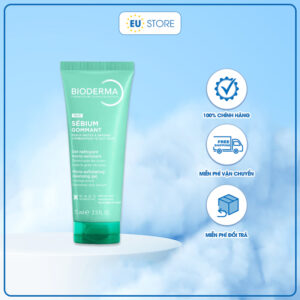 Tẩy tế bào chết Bioderma Sébium Gel Gommant 75ml cho da dầu mụn mẫu mới