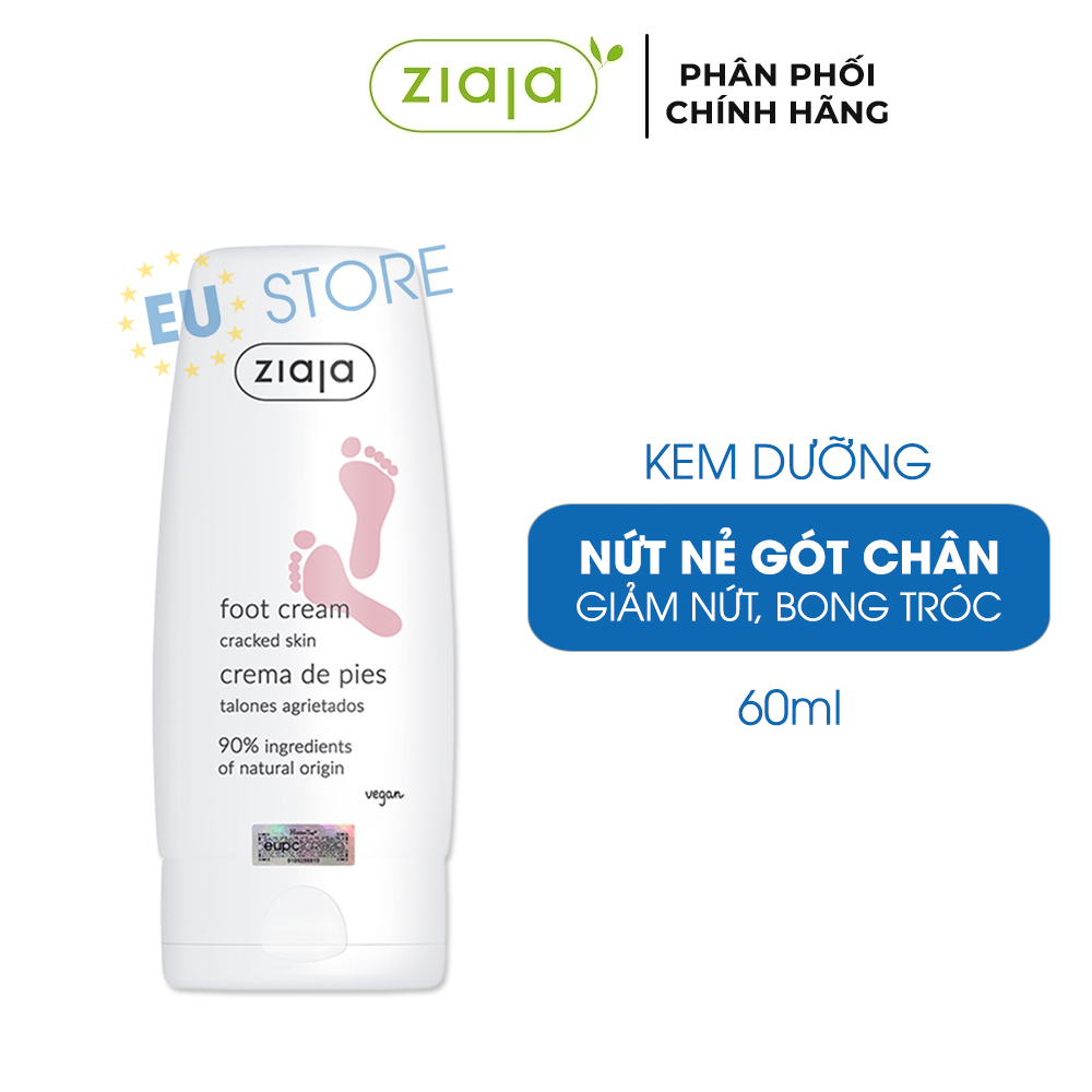Kem dưỡng gót chân nứt nẻ Ziaja Foot Cream Cracked Skin 60ml Kem dưỡng gót chân nứt nẻ Ziaja Foot Cream Cracked Skin 60ml