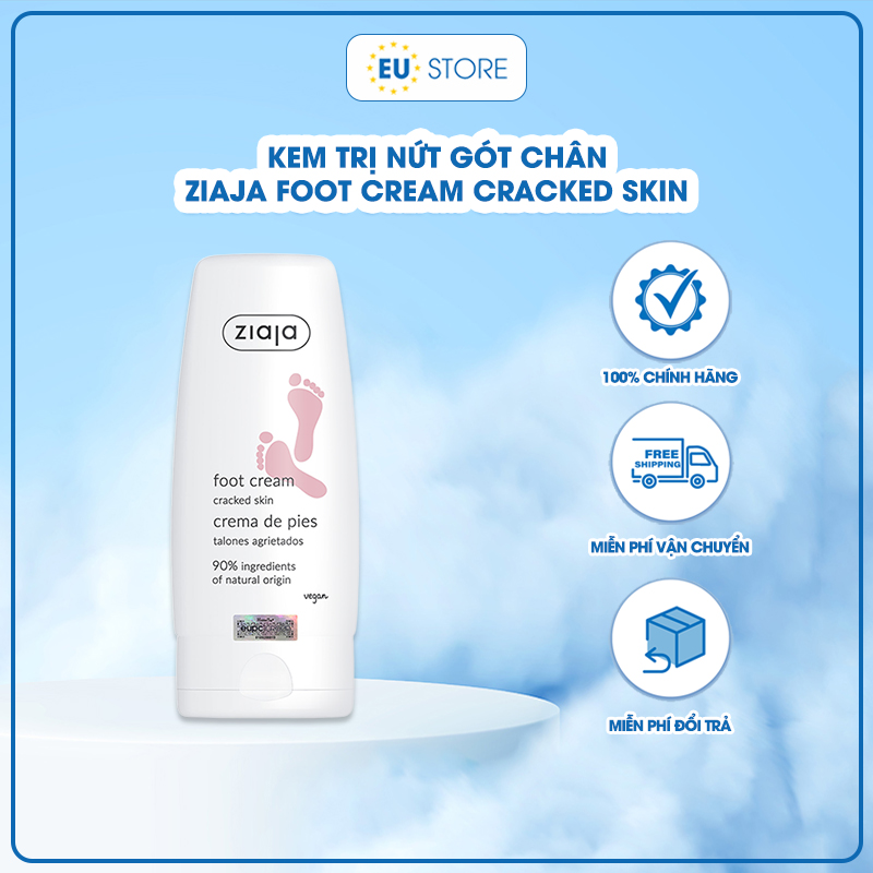 Kem dưỡng gót chân nứt nẻ Ziaja Foot Cream Cracked Skin 60ml