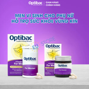 Men vi sinh Optibac For Women tím hỗ trợ cân bằng hệ vi sinh vùng kín