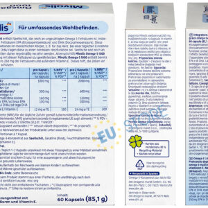 Viên uống dầu cá Mivolis Omega-3 1000 Đức hộp 60 viên