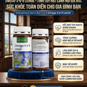 Viên Uống Dầu Hạt Lanh Hữu Cơ Omega-3-6-9 Linseed Oil Sanct Bernhard