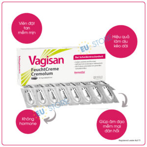 Vagisan FeuchtCreme Cremolum – Viên đặt dưỡng ẩm, giảm khô rát vùng kín