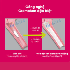 Vagisan FeuchtCreme Cremolum – Viên đặt dưỡng ẩm, giảm khô rát vùng kín