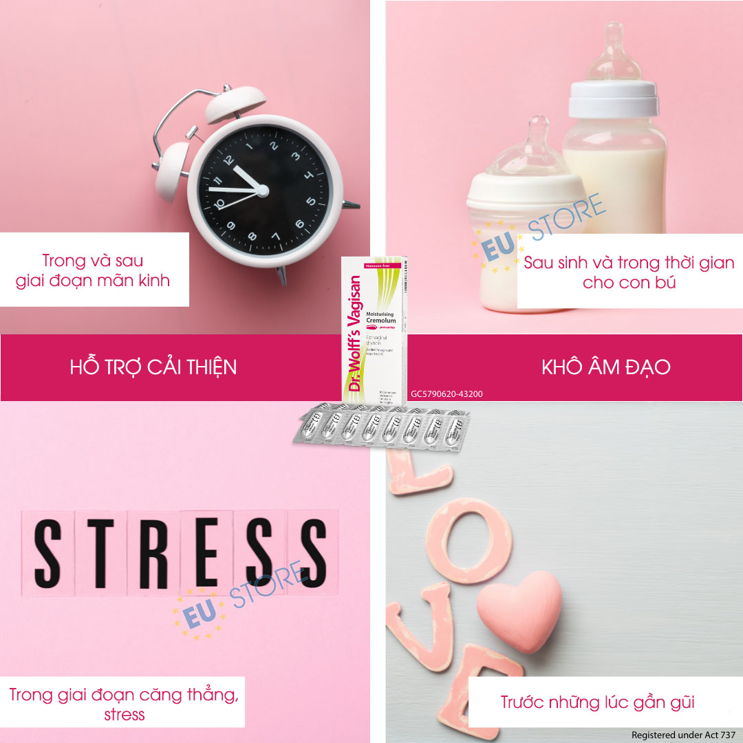 Vagisan FeuchtCreme Cremolum – Viên đặt dưỡng ẩm, giảm khô rát vùng kín