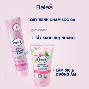 Combo Kem tẩy lông & Kem dưỡng sau cạo/tẩy lông Balea Đức