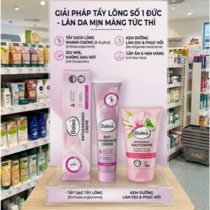 Combo Kem tẩy lông & Kem dưỡng sau cạo/tẩy lông Balea Đức