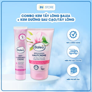 Combo Kem tẩy lông & Kem dưỡng sau cạo/tẩy lông Balea Đức