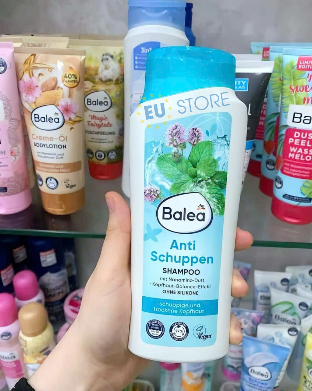 Dầu gội giảm gàu Balea Anti-Schuppen Shampoo 300ml Đức cho da đầu khô
