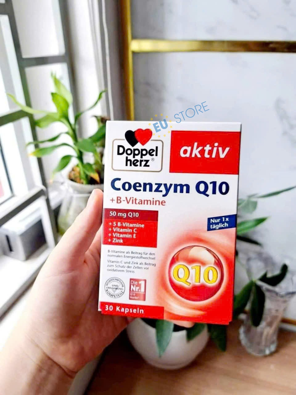 Viên uống Coenzym Q10 + B-Vitamine Doppelherz Aktiv 30 Viên