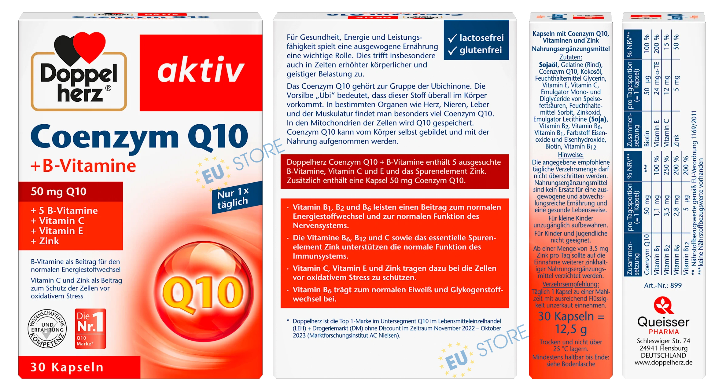 Viên uống Coenzym Q10 + B-Vitamine Doppelherz Aktiv 30 Viên Viên uống Coenzym Q10 + B-Vitamine Doppelherz Aktiv 30 Viên