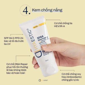 Kem chống nắng Hyaestic Skin Fusion SF64 SPF50+ bảo vệ tối đa