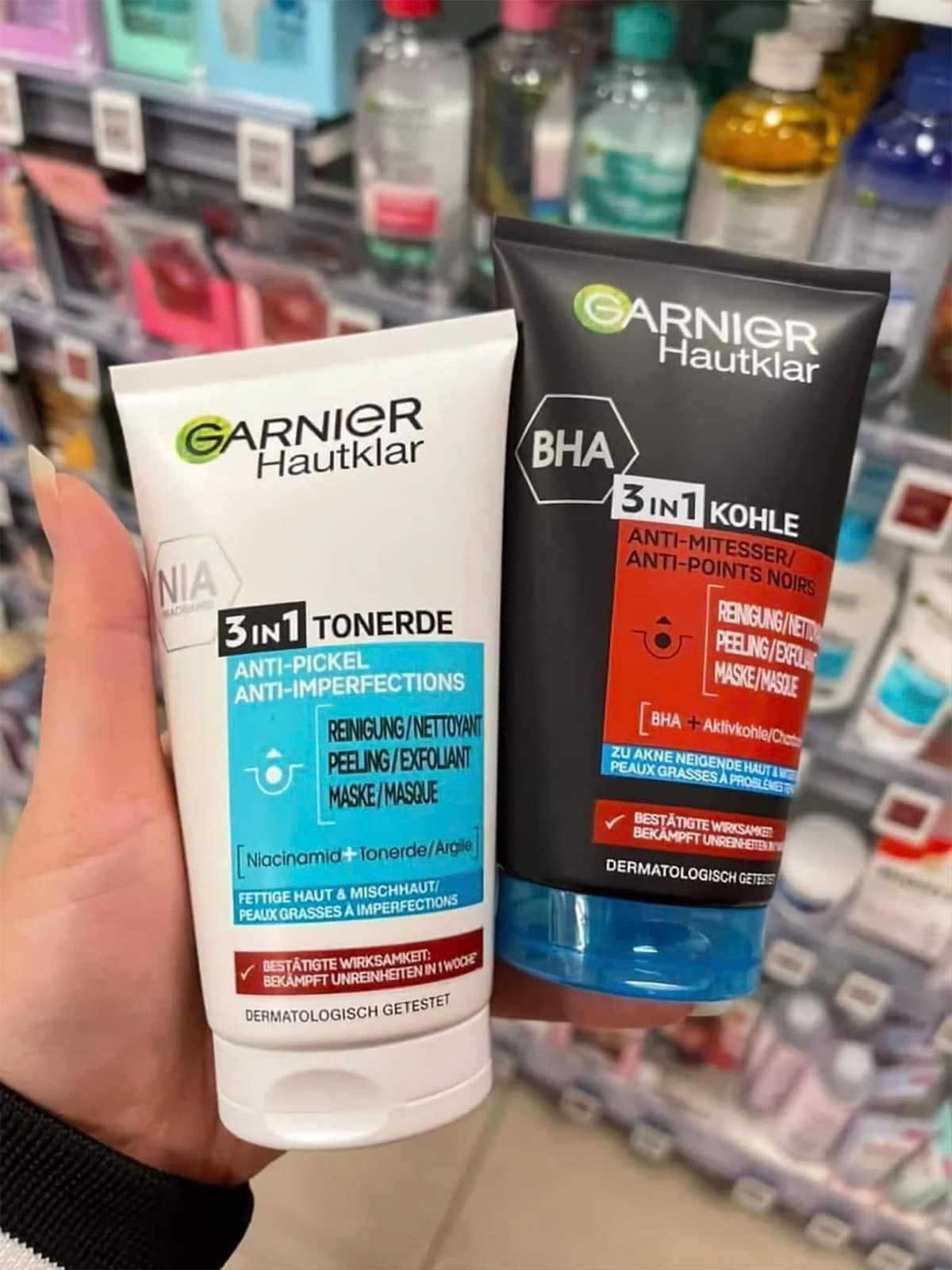 Sữa rửa mặt Garnier Hautklar 3in1 150ml cho nam da dầu mụn Sữa rửa mặt Garnier Hautklar 3in1 150ml cho nam da dầu mụn
