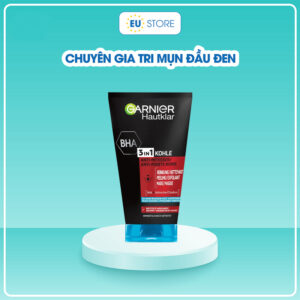 Sữa rửa mặt Garnier Hautklar 3in1 150ml màu đen