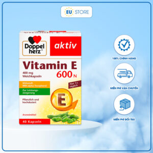Viên uống Doppelherz aktiv Vitamin E 600N hộp 40 viên