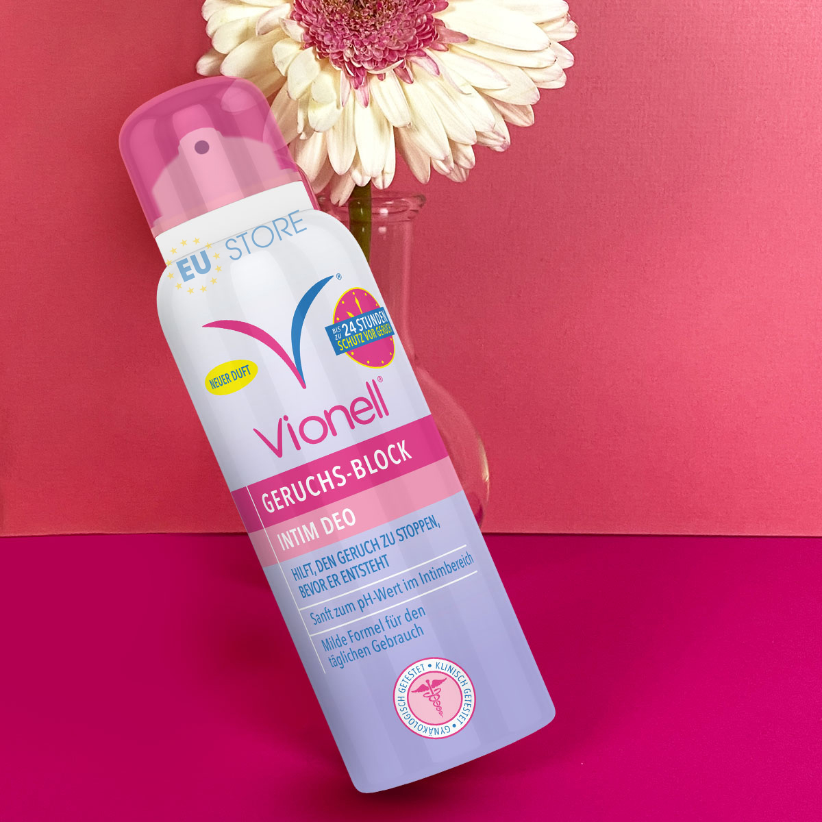 Xịt khử mùi vùng kín nữ Vionell Geruchs-Block Intim Deo Spray 125ml Xịt khử mùi vùng kín nữ Vionell Geruchs-Block Intim Deo Spray 125ml
