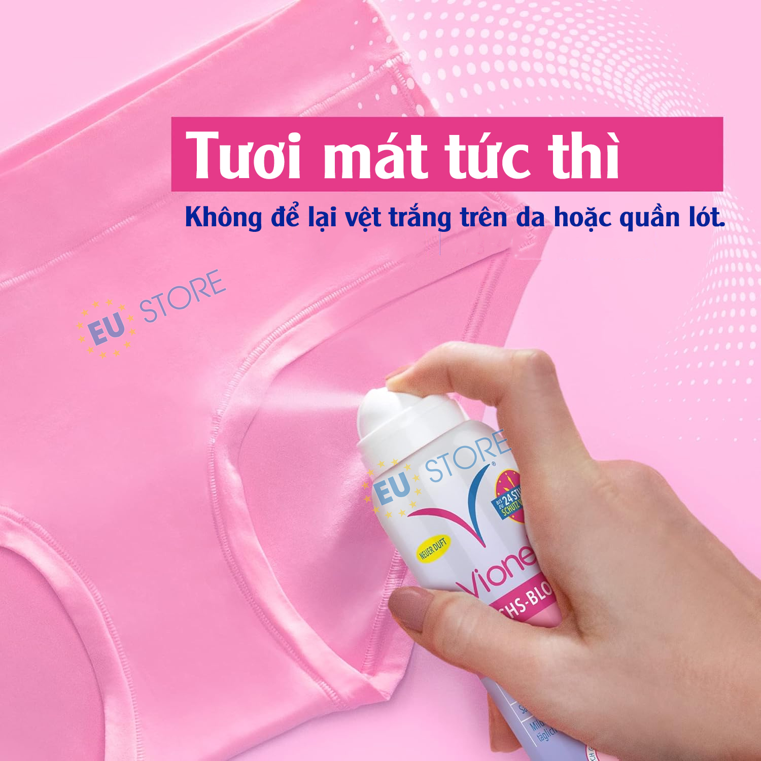 Xịt khử mùi vùng kín nữ Vionell Geruchs-Block Intim Deo Spray 125ml