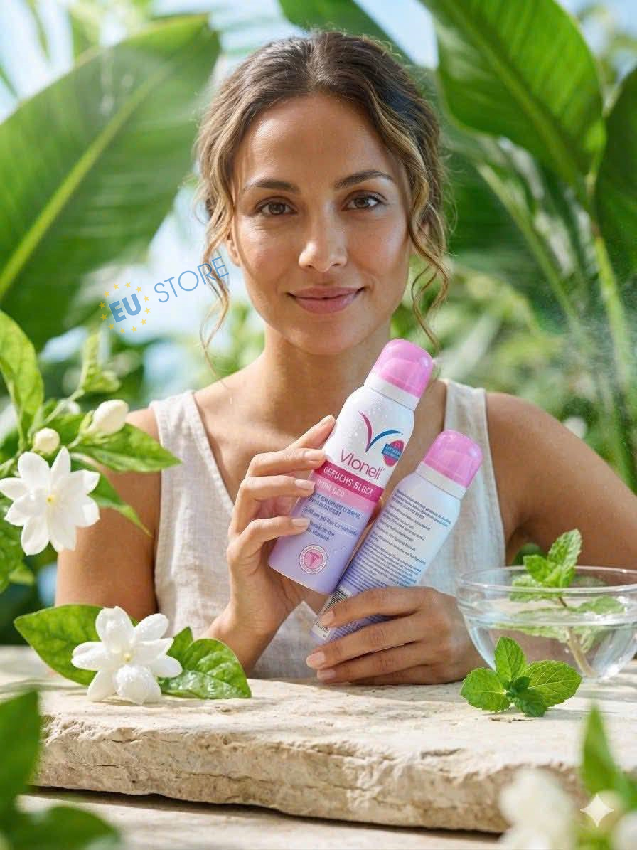 Xịt khử mùi vùng kín nữ Vionell Geruchs-Block Intim Deo Spray 125ml