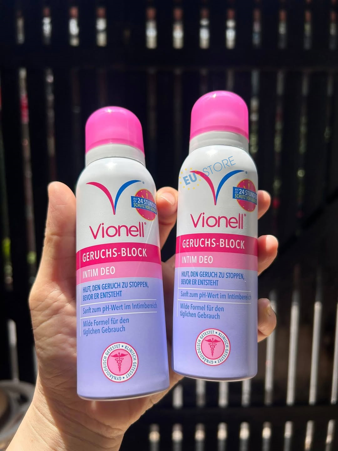 Xịt khử mùi vùng kín nữ Vionell Geruchs-Block Intim Deo Spray 125ml Xịt khử mùi vùng kín nữ Vionell Geruchs-Block Intim Deo Spray 125ml