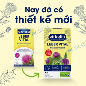 Viên uống Zirkulin Leber Vital Đức – Hỗ trợ chức năng gan & Chuyển hóa chất béo