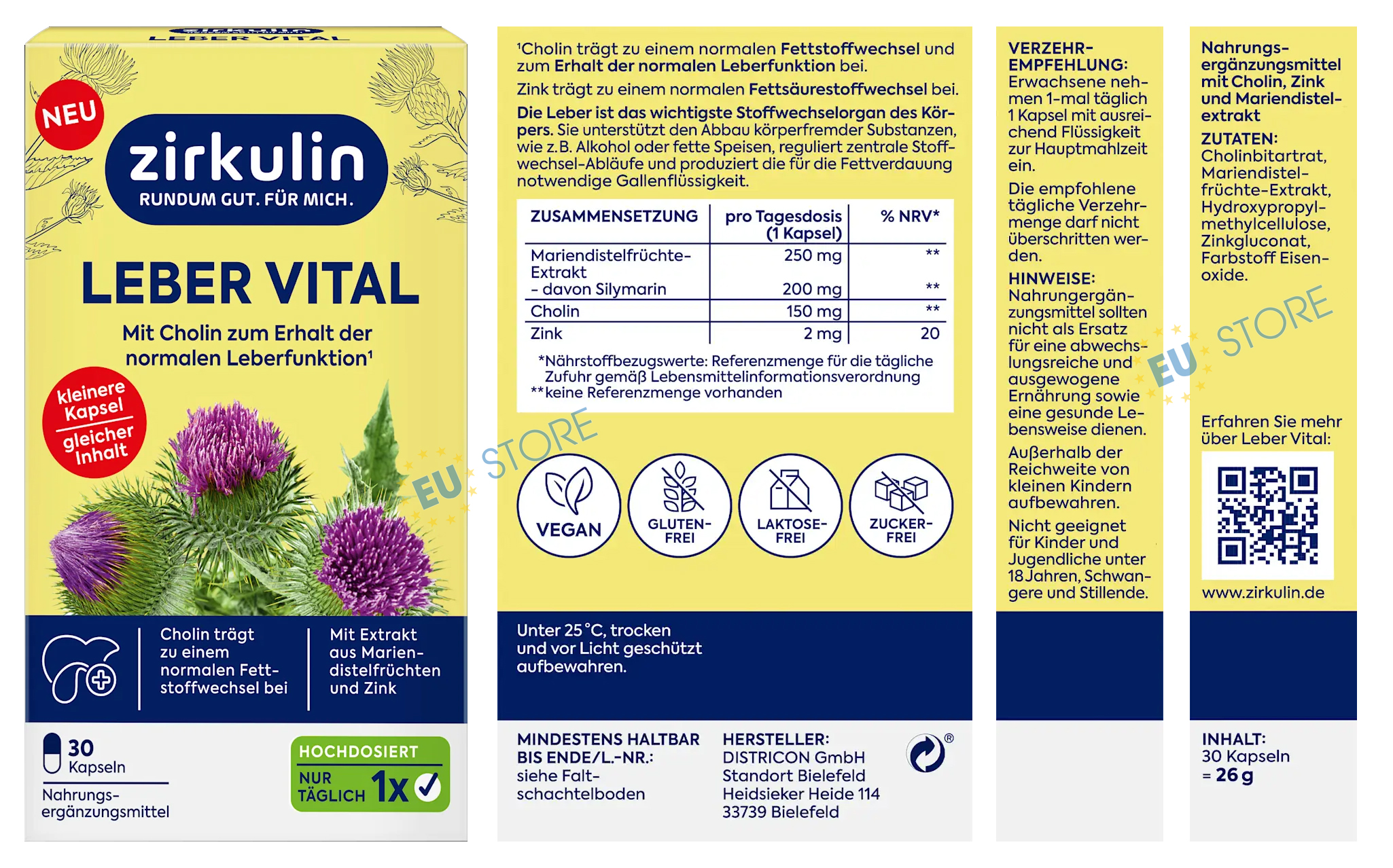 Viên uống Zirkulin Leber Vital Đức – Hỗ trợ chức năng gan & Chuyển hóa chất béo