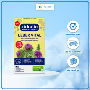 Viên uống Zirkulin Leber Vital Đức – Hỗ trợ chức năng gan & Chuyển hóa chất béo