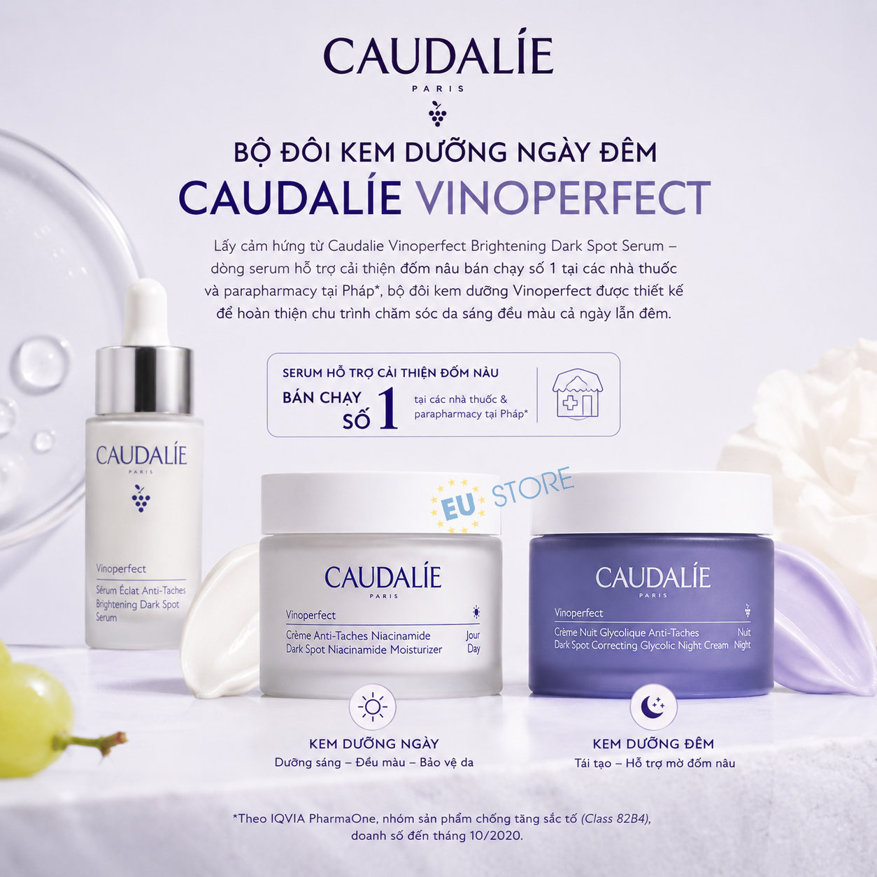 Combo Caudalie Vinoperfect Routine – Dưỡng Sáng Da, Mờ Đốm Nâu Combo Caudalie Vinoperfect Routine – Dưỡng Sáng Da, Mờ Đốm Nâu
