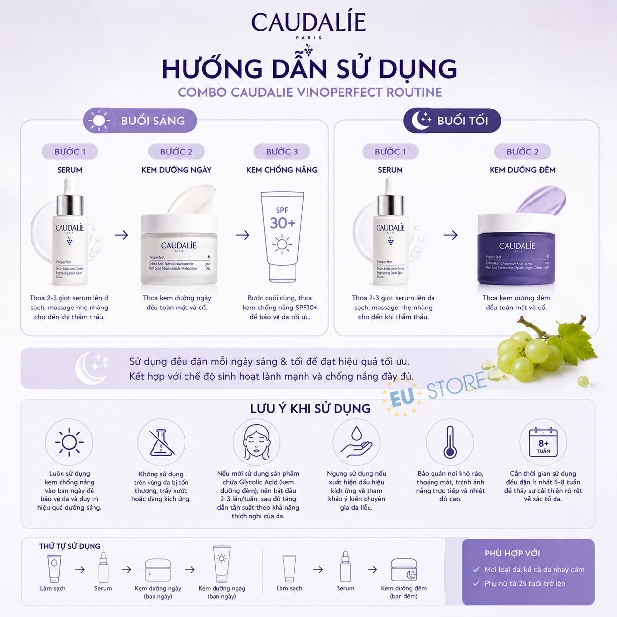 Combo Caudalie Vinoperfect Routine – Dưỡng Sáng Da, Mờ Đốm Nâu Combo Caudalie Vinoperfect Routine – Dưỡng Sáng Da, Mờ Đốm Nâu