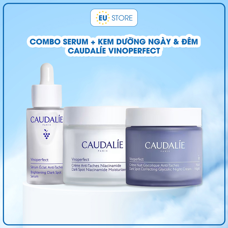 Combo Caudalie Vinoperfect Routine – Dưỡng Sáng Da, Mờ Đốm Nâu