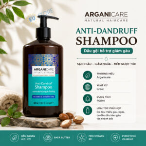 Dầu gội giảm gàu Arganicare Anti-Dandruff Shampoo 400ml