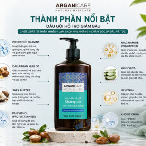 Dầu gội giảm gàu Arganicare Anti-Dandruff Shampoo 400ml