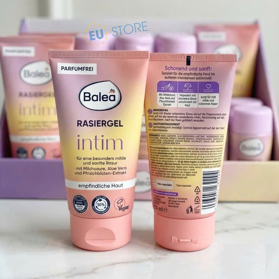 Gel cạo lông vùng kín Balea Intim Rasiergel 150ml dịu nhẹ cho da nhạy cảm Gel cạo lông vùng kín Balea Intim Rasiergel 150ml dịu nhẹ cho da nhạy cảm
