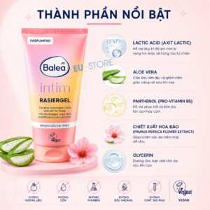 Gel cạo lông vùng kín Balea Intim Rasiergel 150ml dịu nhẹ cho da nhạy cảm