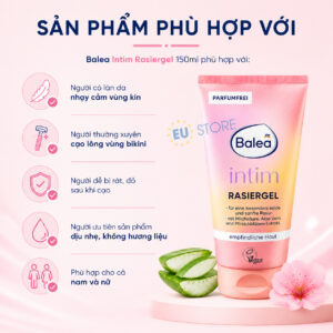 Gel cạo lông vùng kín Balea Intim Rasiergel 150ml dịu nhẹ cho da nhạy cảm