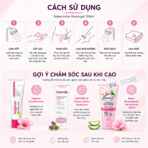Gel cạo lông vùng kín Balea Intim Rasiergel 150ml dịu nhẹ cho da nhạy cảm