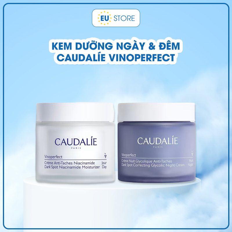 Kem dưỡng ngày & đêm Caudalie Vinoperfect 50ml - Mờ nám, dưỡng sáng và đều màu da