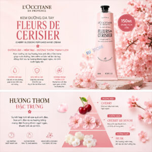 Kem dưỡng da tay L'Occitane Hoa Anh Đào Fleurs de Cerisier