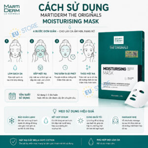 Cách sử dụng Mặt nạ MartiDerm Moisturising Mask – Cấp ẩm chuyên sâu, phục hồi da căng mịn